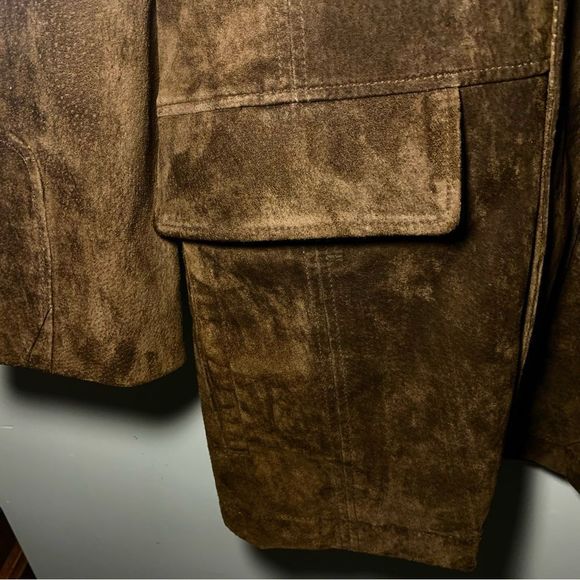 NEVADA Men’s Brown 100% Suede Leather Jacket (Size M- 38-40) - Picture 4 of 16